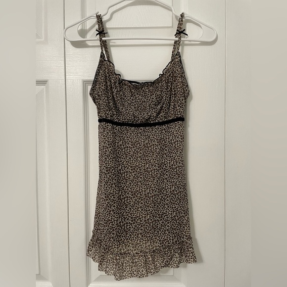 Y2K Mesh Cheetah Print Nightie - Picture 2 of 4
